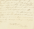 Mary Lyon letter (detail)