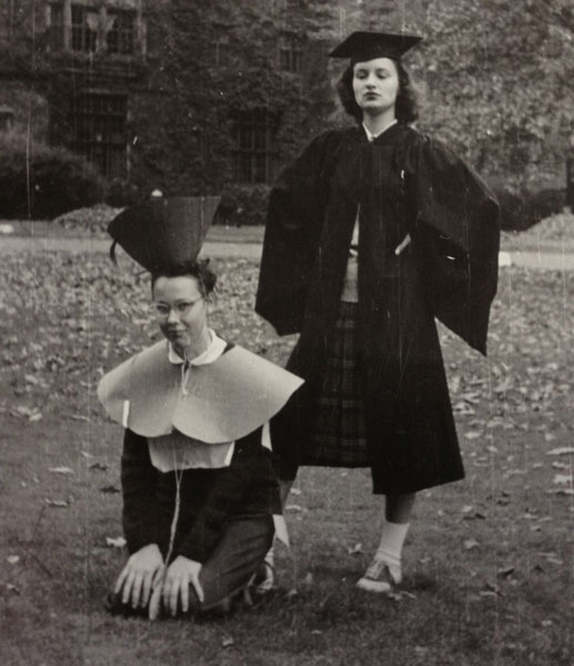 A senior hazing a freshman, 1950