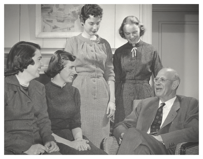 President Ham with Students