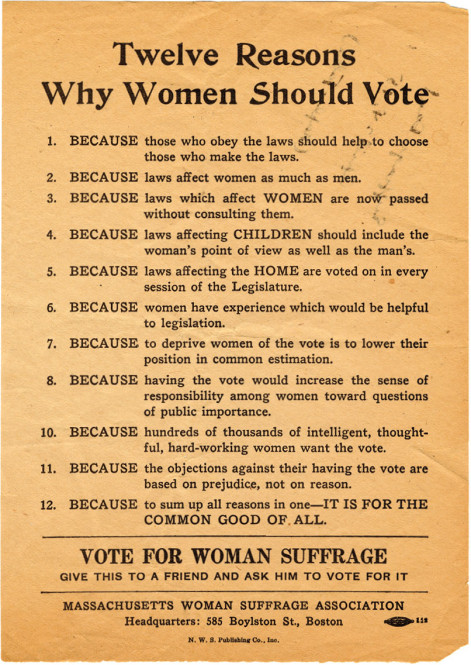 Why Women Should Vote: Mount Holyoke Memories