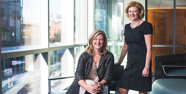Jodie Pope Morrison '97 and Mary-Ellen Taplin '82