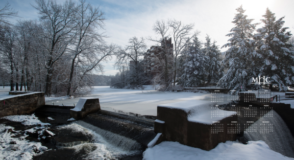 2021 Calendar Winter background