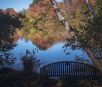 Fall foliage at Upper Lake